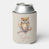 Gepersonaliseerde Uil Blikjeskoeler (Blikje Achterkant)