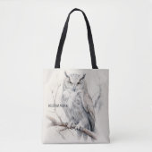 Gepersonaliseerde Uil Canvas tas - Natuur-geïnspir (Voorkant)