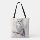 Gepersonaliseerde Uil Canvas tas - Natuur-geïnspir (Achterkant)