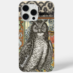 Gepersonaliseerde Uil Damask iPhone 5c case