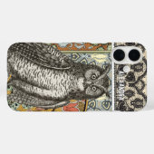 Gepersonaliseerde Uil Damask iPhone 7 hoesje (Achterkant (horizontaal))