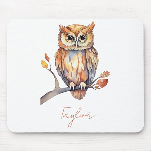 Gepersonaliseerde Uil Muismat (Voorkant)