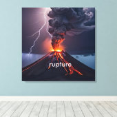 Gepersonaliseerde Uitbarstende Canvas met Lightnin (Insitu (Houten vloer))