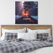 Gepersonaliseerde Uitbarstende Canvas met Lightnin (Insitu (Slaapkamer))