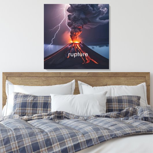 Gepersonaliseerde Uitbarstende Canvas met Lightnin (Insitu (Slaapkamer))