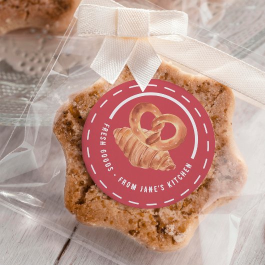 Gepersonaliseerde uitgelijnde goederen uit Mijn ke Ronde Sticker