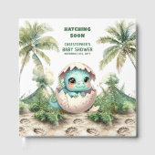 Gepersonaliseerde Uitkomen Binnenkort Dino Gastboe Gastenboek (Voorkant)