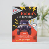 Gepersonaliseerde Uitnodiging van de Verjaardag, D (Staand voorkant)