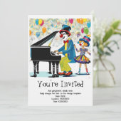 Gepersonaliseerde uitnodiging voor kinderverjaarda (Staand voorkant)