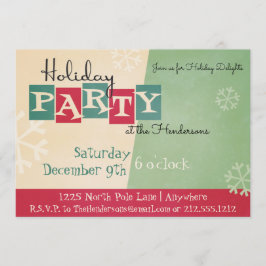 Gepersonaliseerde uitnodiging voor Retro Holiday P