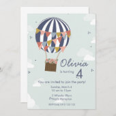 Gepersonaliseerde uitnodiging voor verjaardagsfees (Voorkant / Achterkant)