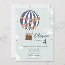 Gepersonaliseerde uitnodiging voor verjaardagsfees