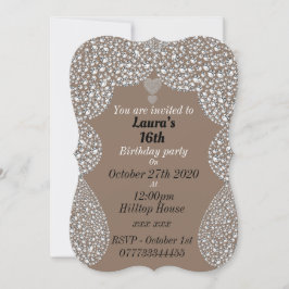 Gepersonaliseerde uitnodigingen voor 16e verjaarda