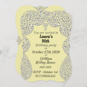 Gepersonaliseerde uitnodigingen voor 16e verjaarda (Voorkant / Achterkant)