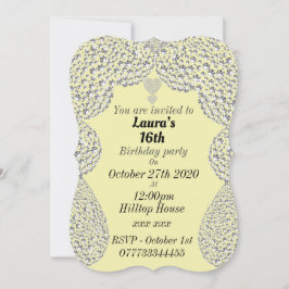 Gepersonaliseerde uitnodigingen voor 16e verjaarda