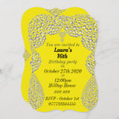 Gepersonaliseerde uitnodigingen voor 16e verjaarda (Voorkant / Achterkant)