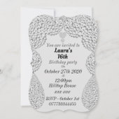 Gepersonaliseerde uitnodigingen voor 16e verjaarda (Voorkant)