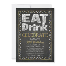 Gepersonaliseerde uitnodigingen voor 30e verjaarda