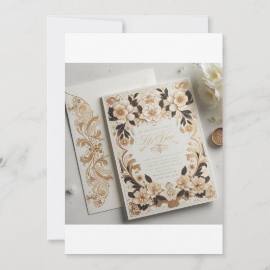 Gepersonaliseerde uitnodigingen voor bruiloften, v (Achterkant)