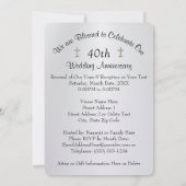Gepersonaliseerde uitnodigingen voor de 40e verjaa (Achterkant)