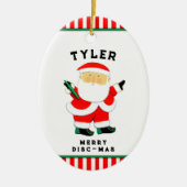 gepersonaliseerde ultieme frisbee collecteerbaar keramisch ornament (Voorkant)