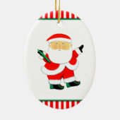 gepersonaliseerde ultieme frisbee collecteerbaar keramisch ornament (Achterkant)