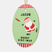 gepersonaliseerde ultieme frisbee collecteerbaar keramisch ornament (Links)