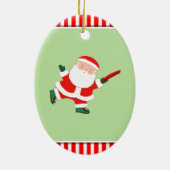 gepersonaliseerde ultieme frisbee collecteerbaar keramisch ornament (Achterkant)