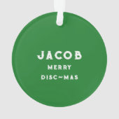 Gepersonaliseerde Ultimate Frisbee Ornament (achterkant)