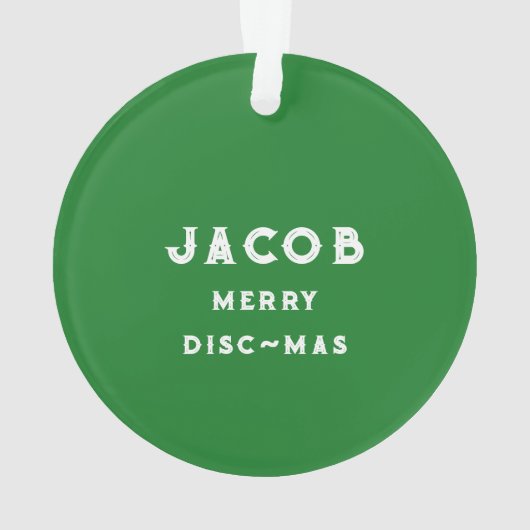 Gepersonaliseerde Ultimate Frisbee Ornament (achterkant)