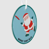 Gepersonaliseerde Ultimate Frisbee Ornament (voorkant)
