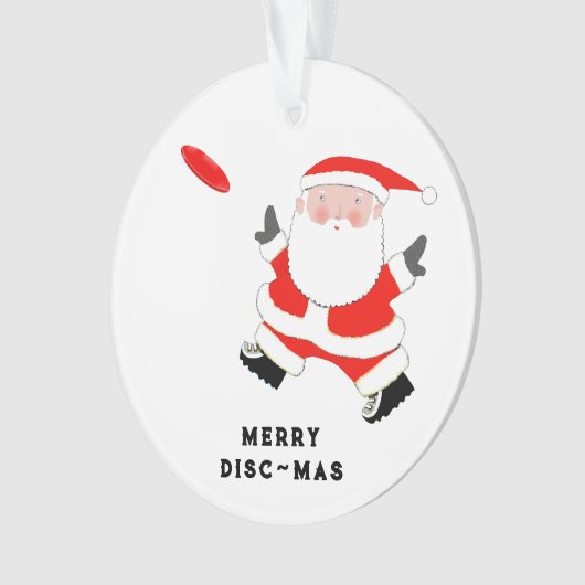 Gepersonaliseerde Ultimate Frisbee Ornament (voorkant)