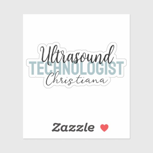Gepersonaliseerde ultrasone technologie sticker (Vel)