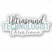 Gepersonaliseerde ultrasone technologie sticker (Voorkant)