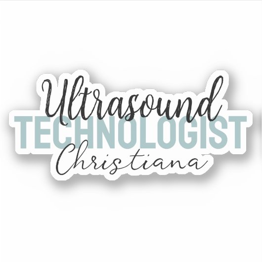 Gepersonaliseerde ultrasone technologie sticker (Voorkant)