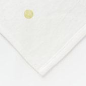 Gepersonaliseerde Unicorn Face Waterverf Sprinkles Fleece Deken (Hoek)