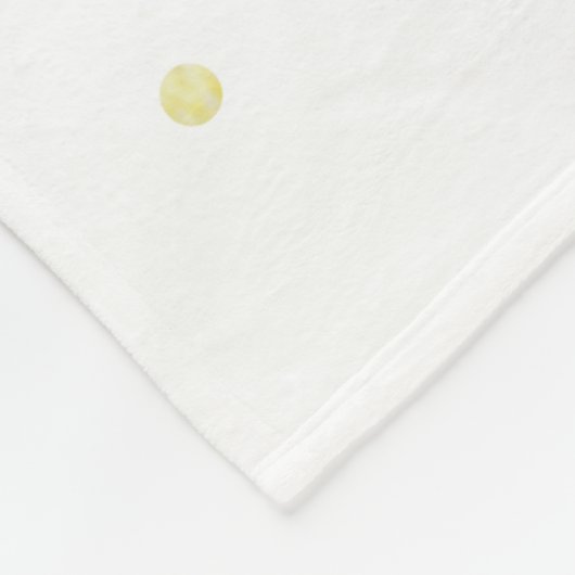 Gepersonaliseerde Unicorn Face Waterverf Sprinkles Fleece Deken (Hoek)