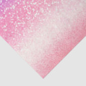 Gepersonaliseerde Unicorn Ombre Glitter Weefselpap Tissuepapier (Detail)