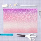 Gepersonaliseerde Unicorn Ombre Glitter Weefselpap Tissuepapier (Craft)