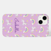 Gepersonaliseerde Unicorn Rainbow Sparkle iPhone C Case-Mate iPhone Case (Achterkant (horizontaal))