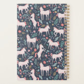 Gepersonaliseerde Unicorn-velden Planner (Achterkant)
