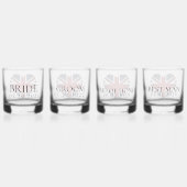 Gepersonaliseerde unie jack bruiloft partij bril whisky glas (Achterkant)