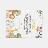 Gepersonaliseerde unieke 1 jaar oude jongen of mei fleece deken (Voorkant (Horizontaal))