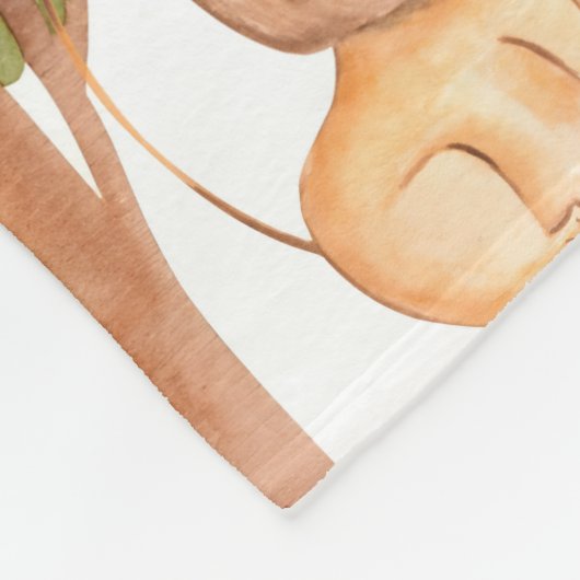 Gepersonaliseerde unieke 1 jaar oude jongen of mei fleece deken (Hoek)