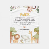 Gepersonaliseerde unieke 1 jaar oude jongen of mei fleece deken (Voorkant)