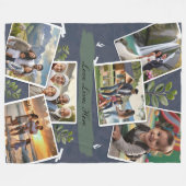 Gepersonaliseerde unieke aangepaste familie Afbeel Fleece Deken (Voorkant (Horizontaal))