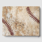 Gepersonaliseerde unieke Baseball Guest Book Gastenboek (Achterkant)