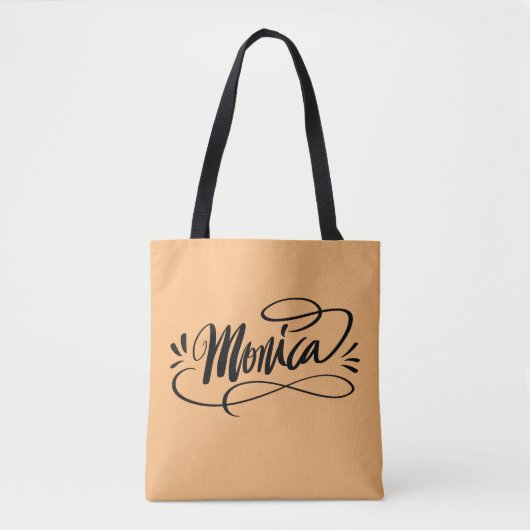 Gepersonaliseerde unieke canvas tas cadeau met naa (Voorkant)