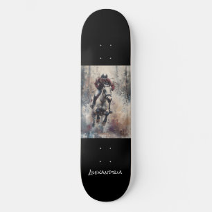 Gepersonaliseerde unieke Paardenliefhebber Design  Persoonlijk Skateboard