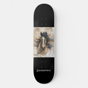 Gepersonaliseerde unieke Paardenliefhebber Design  Persoonlijk Skateboard